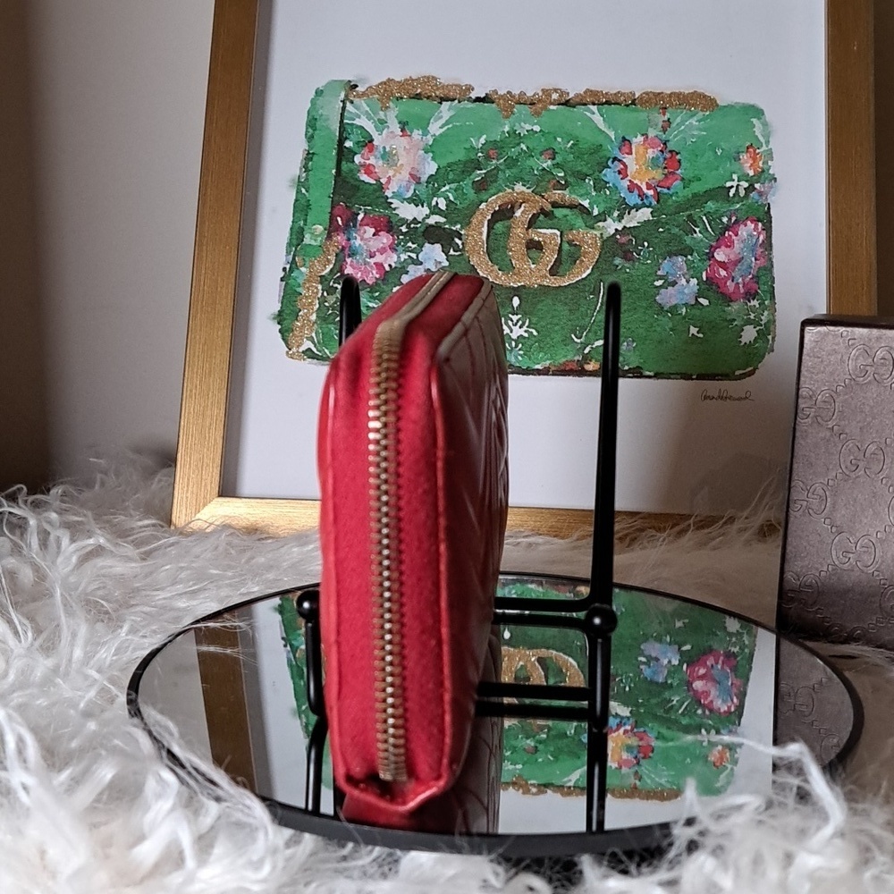 Gucci GG Marmot Zip Around Wallet  EUC - Picture 4 of 17